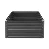 VEVOR Metal Raised Garden Bed, 6.7 x 3 x 1.5 ft Outdoor Galvalume Planter Garden Box, Open Bottom Design, Large Planter Raised Bed for Growing Vegetables, Flowers, Herbs, and Succulents, Gray