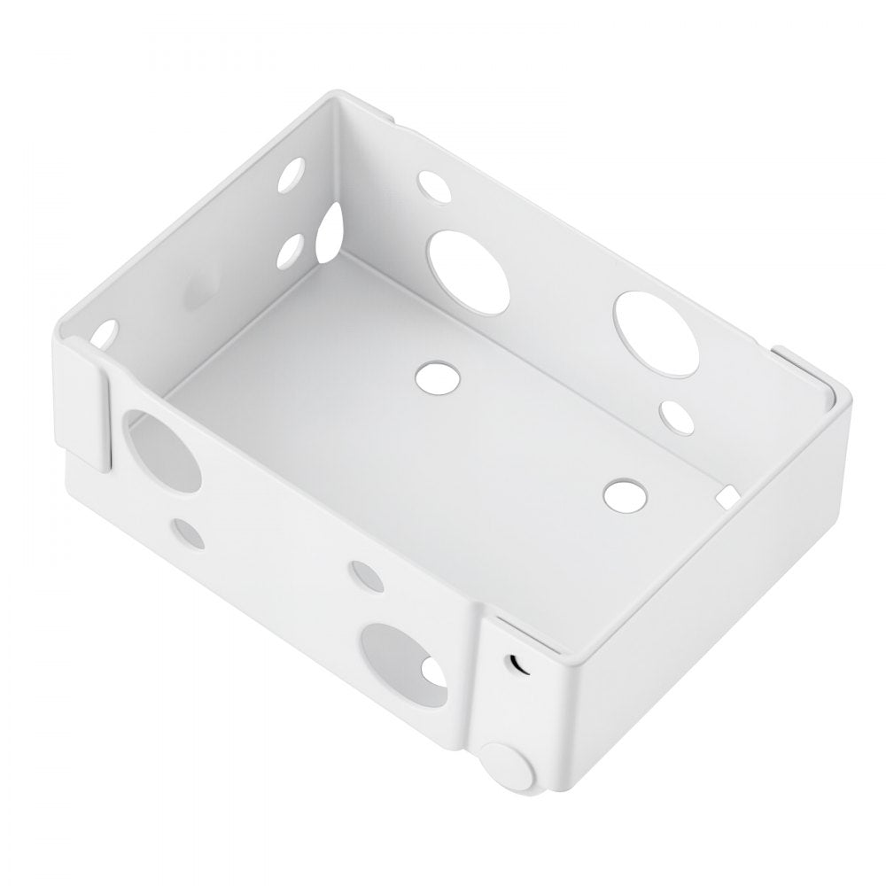 VEVOR Box Mounting Brackets, 2 Pcs, Box Blind Bracket for Window Blinds, Fit for 1.5 x 2.25 inch Headrails, with Self-Tapping Screws and Expansion Tubes, Sturdy Iron, for Blinds Installation, White