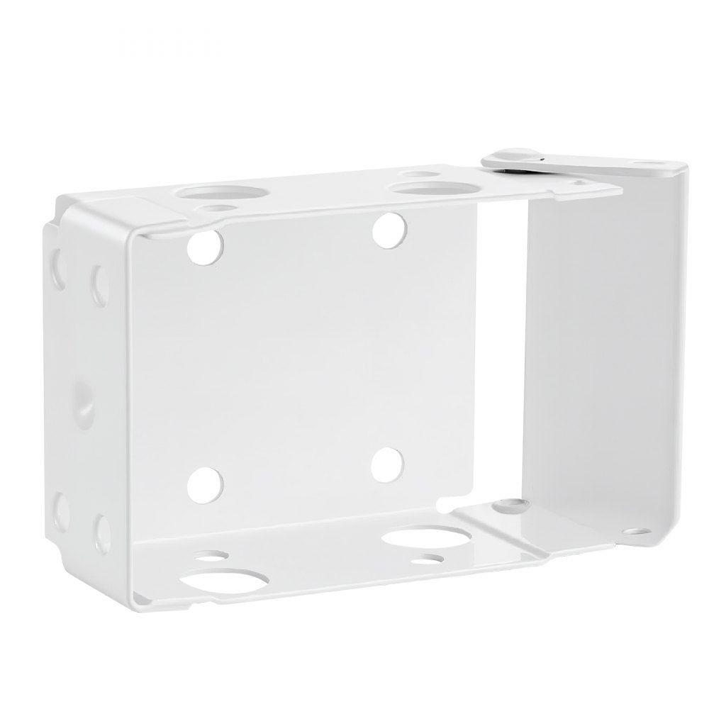 VEVOR Box Mounting Brackets, 2 Pcs, Box Blind Bracket for Window Blinds, Fit for 1.5 x 2.25 inch Headrails, with Self-Tapping Screws and Expansion Tubes, Sturdy Iron, for Blinds Installation, White