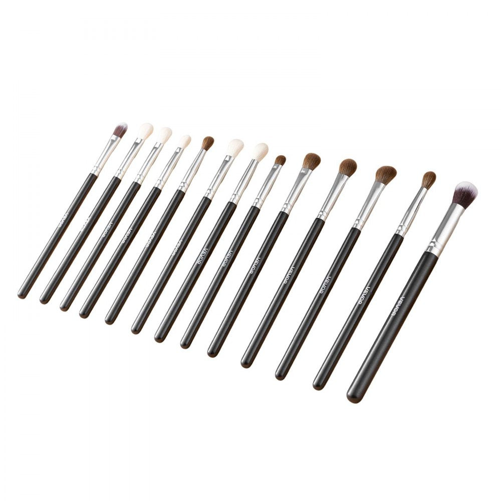 VEVOR 34-Piece Makeup Brush Set, Professional Brushes Kit for Foundation Blending Eyeshadow Concealer Blush - with Soft Bristles, Ergonomic Wood Handle, Travel-Friendly Case Included