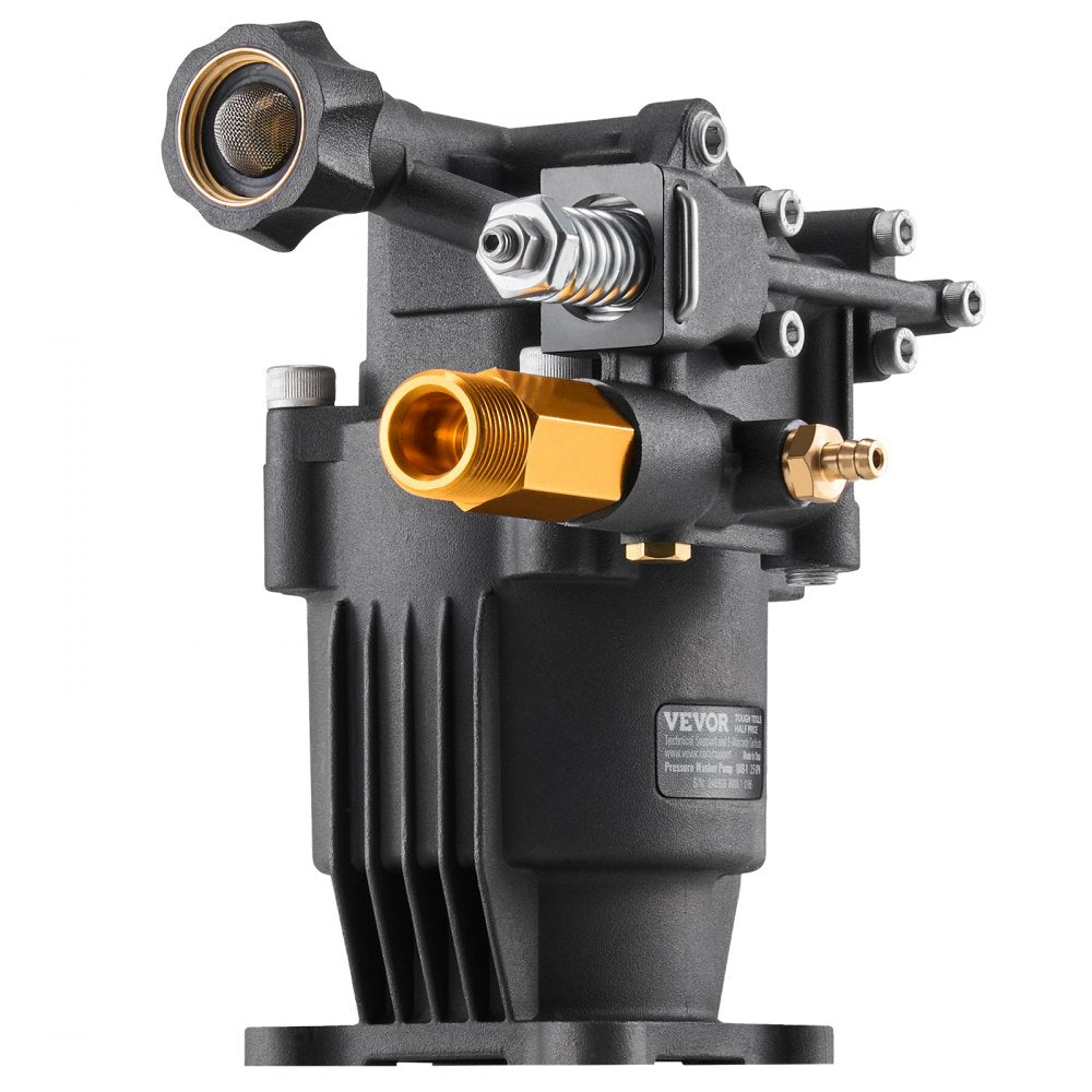 VEVOR Pressure Washer Pump, 3/4" Shaft Horizontal, 3500 PSI, 2.5GPM, Replacement Power Washer Pumps Kit with 5 Nozzles, Hardware and Siphon Tube, Compatible with Simpson, Honda, Troy-Bilt, Generac