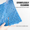 VEVOR Interlocking Tile 50PCS Blue, Drainage Tiles 12" x 12" Splicing, Soft PVC Interlocking Drainage Floor Tiles, Non-Slip Drainage Holes for Restroom, Bathroom, Kitchen, Pool, Wet Areas