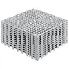 VEVOR Modular Interlocking Cushion, 12 Pack 12" x 12" Splicing Drainage Mats, Soft PVC Interlocking Drainage Floor Tiles, Non-Slip Drainage Holes for Restroom, Bathroom, Kitchen, Pool, Wet Areas, Gray
