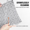 VEVOR Interlocking Tile 50PCS Gray, Drainage Tiles 12" x 12" Splicing, Soft PVC Interlocking Drainage Floor Tiles, Non-Slip Drainage Holes for Restroom, Bathroom, Kitchen, Pool, Wet Areas