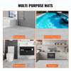VEVOR Interlocking Tile 50PCS Gray, Drainage Tiles 12" x 12" Splicing, Soft PVC Interlocking Drainage Floor Tiles, Non-Slip Drainage Holes for Restroom, Bathroom, Kitchen, Pool, Wet Areas