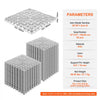 VEVOR Interlocking Tile 50PCS Gray, Drainage Tiles 12" x 12" Splicing, Soft PVC Interlocking Drainage Floor Tiles, Non-Slip Drainage Holes for Restroom, Bathroom, Kitchen, Pool, Wet Areas