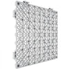 VEVOR Interlocking Tile 50PCS Gray, Drainage Tiles 12" x 12" Splicing, Soft PVC Interlocking Drainage Floor Tiles, Non-Slip Drainage Holes for Restroom, Bathroom, Kitchen, Pool, Wet Areas