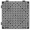 VEVOR Interlocking Tile 55PCS Black, Drainage Tiles 12" x 12" Splicing, Soft PVC Interlocking Drainage Floor Tiles, Non-Slip Drainage Holes for Restroom, Bathroom, Kitchen, Pool, Wet Areas