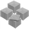 VEVOR Interlocking Tile 55PCS Grey, Drainage Tiles 12" x 12"x 0.6 Splicing, Soft PVC Interlocking Floor Tiles, Non-Slip Drainage Holes for Restroom, Bathroom, Kitchen, Pool, Wet Area