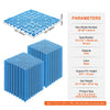 VEVOR Interlocking Tile 55PCS Blue, Drainage Tiles 12" x 12" Splicing, Soft PVC Interlocking Drainage Floor Tiles, Non-Slip Drainage Holes for Restroom, Bathroom, Kitchen, Pool, Wet Areas, Blue