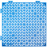 VEVOR Interlocking Tile 55PCS Blue, Drainage Tiles 12" x 12" Splicing, Soft PVC Interlocking Drainage Floor Tiles, Non-Slip Drainage Holes for Restroom, Bathroom, Kitchen, Pool, Wet Areas, Blue