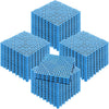 VEVOR Interlocking Tile 55PCS Blue, Drainage Tiles 12" x 12" Splicing, Soft PVC Interlocking Drainage Floor Tiles, Non-Slip Drainage Holes for Restroom, Bathroom, Kitchen, Pool, Wet Areas, Blue