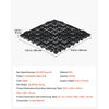 VEVOR Modular Interlocking Cushion 24 Pack Splicing Drainage Mats Black, for Bathrooms Restrooms Pools Kitchens, 12 x 12 in Non-Slip PVC Interlocking Floor Tiles, 0.6 in Thickened, Easy to Clean