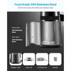 VEVOR Water Distiller, 4L 1.1 Gallon Pure Water Purifier Filter For Home Table Countertop, 750W Distilled Maker with Glass Pot, Stainless Steel Interior Drinking Machine to Make Clean Waters, Grey