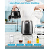 VEVOR Water Distiller, 4L 1.1 Gallon Pure Water Purifier Filter For Home Table Countertop, 750W Distilled Maker with Glass Pot, Stainless Steel Interior Drinking Machine to Make Clean Waters, Grey