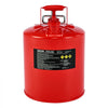 VEVOR Safety Gas Can, 5 Gallon Type II Red Safety Can for Gasoline with Stainless Steel Flame Arrester, Self-Closing Lid & Flexible Metal Spout, Carbon Steel Flammable Storage with Ergonomic Handle