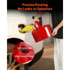 VEVOR Safety Gas Can, 2.5 Gallon Type I Red Safety Can for Gasoline with Stainless Steel Flame Arrester, Self-Closing Lid, and PE Funnel, Carbon Steel Flammable Storage Container with Ergonomic Handle