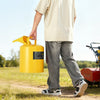 VEVOR Safety Can, 5 Gallon Type I Yellow Safety Can for Diesel with Stainless Steel Flame Arrester, Self-Closing Lid, and PE Funnel, Carbon Steel Flammable Storage Container with Ergonomic Handle