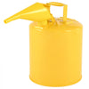VEVOR Safety Can, 5 Gallon Type I Yellow Safety Can for Diesel with Stainless Steel Flame Arrester, Self-Closing Lid, and PE Funnel, Carbon Steel Flammable Storage Container with Ergonomic Handle