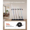 VEVOR Surfboard Wall Mount, 5 Tiers Vertical Surfboard Rack for Storage and Display, Adjustable Metal Board Stand Organizer with Sponge Pad, Surf Board Holder for Snowboards, Kiteboards, Shortboard