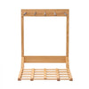 VEVOR Vertical Surfboard Stand, 4 Tiers Wooden Surfboard Rack for Storage and Display, Freestanding Board Stand Organizer, Surf Board Holder for Wakeboards, Snowboards, Kiteboards, Shortboard, Skis