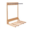 VEVOR Vertical Surfboard Stand, 4 Tiers Wooden Surfboard Rack for Storage and Display, Freestanding Board Stand Organizer, Surf Board Holder for Wakeboards, Snowboards, Kiteboards, Shortboard, Skis