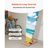 VEVOR Vertical Surfboard Stand, Wooden Surfboard Rack for Storage and Display, Adjustable & Freestanding Board Stand Organizer with Padding, for Wakeboards, Snowboards, Kiteboards, Shortboard, Skis