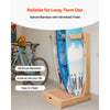 VEVOR Vertical Surfboard Stand, 3 Tiers Wooden Surfboard Rack for Storage and Display, Freestanding Board Stand Organizer with Hanging Hooks & Cork Padding, for Wakeboards, Snowboards, Kiteboards