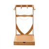 VEVOR Vertical Surfboard Stand, 3 Tiers Wooden Surfboard Rack for Storage and Display, Freestanding Board Stand Organizer with Hanging Hooks & Cork Padding, for Wakeboards, Snowboards, Kiteboards