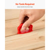 VEVOR 20-Pack 1/8 Inch Deck Board Spacers, Bright Red Gap Jig Rings for Easily Spotting, Easy Pull, ABS Decking Jig Spacing Tool for Composite, PVC, Hardwood, Pressure-Treated Planks, Terrace, Garden