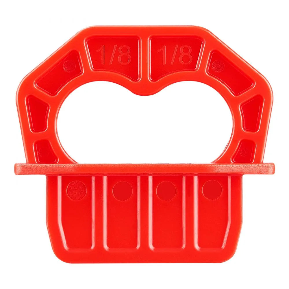 VEVOR 20-Pack 1/8 Inch Deck Board Spacers, Bright Red Gap Jig Rings for Easily Spotting, Easy Pull, ABS Decking Jig Spacing Tool for Composite, PVC, Hardwood, Pressure-Treated Planks, Terrace, Garden