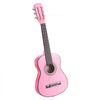 VEVOR Classical Guitar, 30 Inch, Wood Classical Guitar Starter Kit for Beginners, with Nylon Strings, Gig Bag, Strap, Tuner, Extra Strings, Picks, Capo, Basswood, for Kids Girls Boys Students, Pink