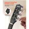 VEVOR Classical Guitar, 30 Inch, Wood Classical Guitar Starter Kit for Beginners, with Nylon Strings, Gig Bag, Strap, Tuner, Extra Strings, Picks, Capo, Basswood, for Kids Girls Boys Students, Black