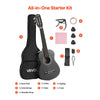 VEVOR Classical Guitar, 30 Inch, Wood Classical Guitar Starter Kit for Beginners, with Nylon Strings, Gig Bag, Strap, Tuner, Extra Strings, Picks, Capo, Basswood, for Kids Girls Boys Students, Black