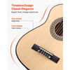 VEVOR Classical Guitar, 30 Inch, Wood Classical Guitar Starter Kit for Beginners, with Nylon Strings, Gig Bag, Strap, Tuner, Extra Strings, Picks, Capo, Basswood, for Kids Girls Boys Students, Natural