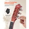VEVOR Classical Guitar, 38 Inch, Wood Classical Guitar Starter Kit for Beginners, with Nylon Strings, Gig Bag, Strap, Tuner, Extra String, Pick, Capo, Basswood, for Teenagers Adults Students, Sunburst