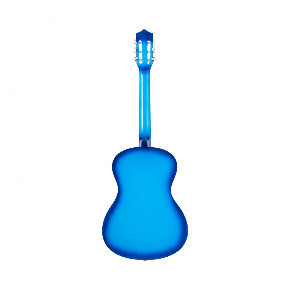 VEVOR Classical Guitar, 38 Inch, Wood Classical Guitar Starter Kit for Beginners, with Nylon Strings, Gig Bag, Strap, Tuner, Extra Strings, Picks, Capo, Basswood, for Teenagers Adults Students, Blue
