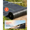 VEVOR Weed Barrier Fabric Heavy Duty, 3x100FT 5oz Landscape Fabric, Woven Weed Blocker Fabrics, Garden Fabrics Weeds Barrier, Weeds Control Ground Cover, Geotextile Webbing, Gardening Mat, Black