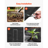 VEVOR Weed Barrier Fabric Heavy Duty, 2 Packs 4x50FT 3.2oz Weed Blocker Fabric, Woven Landscape Fabrics, Garden Fabrics Weeds Barrier, Weeds Control Ground Cover, Geotextile Webbing, Black