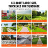 VEVOR Weed Barrier Landscape Fabric, 6*300FT Heavy Duty Garden Weed Fabric, Woven PP Weed Control Fabric, Driveway Fabric, Geotextile Fabric for Landscaping, Ground Cover, Weed Blocker Weed Mat, Black