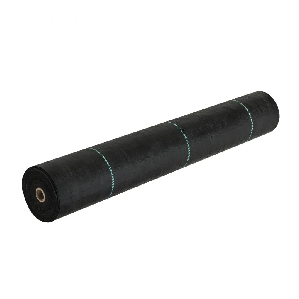 VEVOR Weed Barrier Landscape Fabric, 6.5*330FT Heavy Duty Garden Weed Fabric, Woven PP Weed Control Fabric, Driveway Fabric, Geotextile Fabric for Landscaping, Ground Cover, Weed Blocker Weed Mat, Black