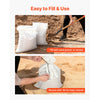 VEVOR Empty Sandbags, 100 Packs 16 x 26 in, Heavy Duty Sand Bags Sacks with Ties, 50lb Capacity Woven Polypropylene Sandbags, Tear-Resistant & UV-Resistant Sand Bags for Flood Protection Barrier