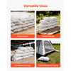 VEVOR Empty Sandbags, 100 Packs 16 x 26 in, Heavy Duty Sand Bags Sacks with Ties, 50lb Capacity Woven Polypropylene Sandbags, Tear-Resistant & UV-Resistant Sand Bags for Flood Protection Barrier