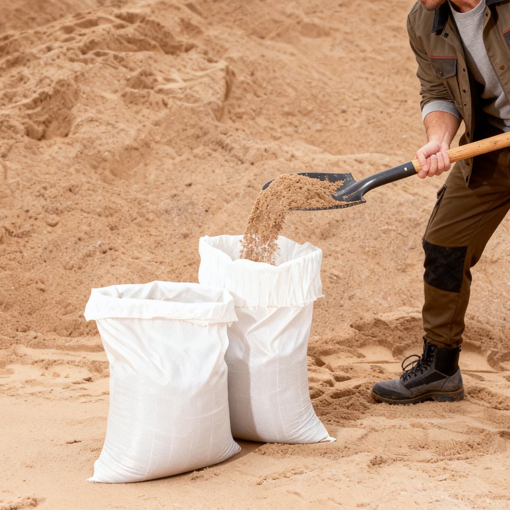 VEVOR Empty Sandbags, 100 Packs 16 x 26 in, Heavy Duty Sand Bags Sacks with Ties, 50lb Capacity Woven Polypropylene Sandbags, Tear-Resistant & UV-Resistant Sand Bags for Flood Protection Barrier