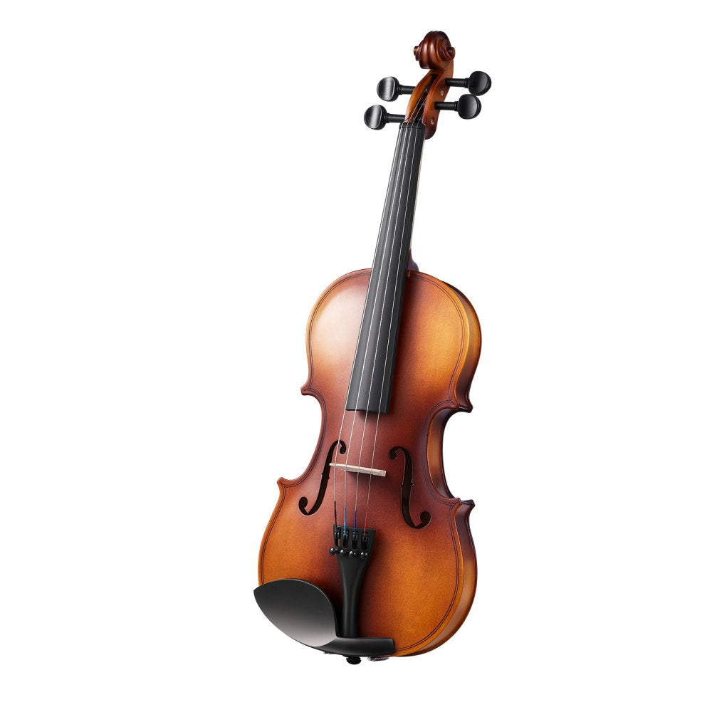 VEVOR Violin 3/4 Size for Adults, Violin Fiddle Set for Beginners with Hard Case, Rosin, Bow, Shoulder Rest, Bridge, Tuner and Extra Strings, Professional Musical Instruments for Student (Brown)