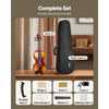 VEVOR Violin 4/4 Full Size for Adults, Violin Fiddle Set for Beginners with Hard Case, Rosin, Bow, Shoulder Rest, Bridge, Tuner and Extra Strings, Professional Musical Instruments for Student (Brown)