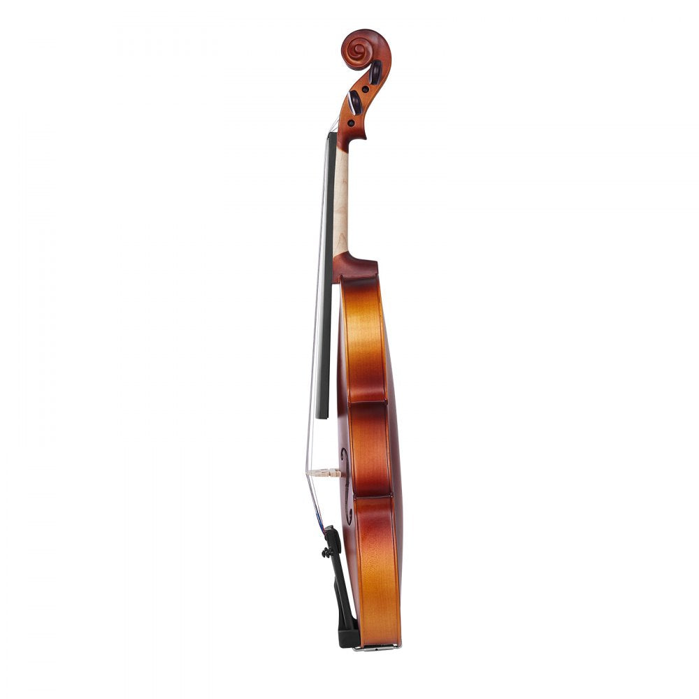 VEVOR Violin 4/4 Full Size for Adults, Violin Fiddle Set for Beginners with Hard Case, Rosin, Bow, Shoulder Rest, Bridge, Tuner and Extra Strings, Professional Musical Instruments for Student (Brown)