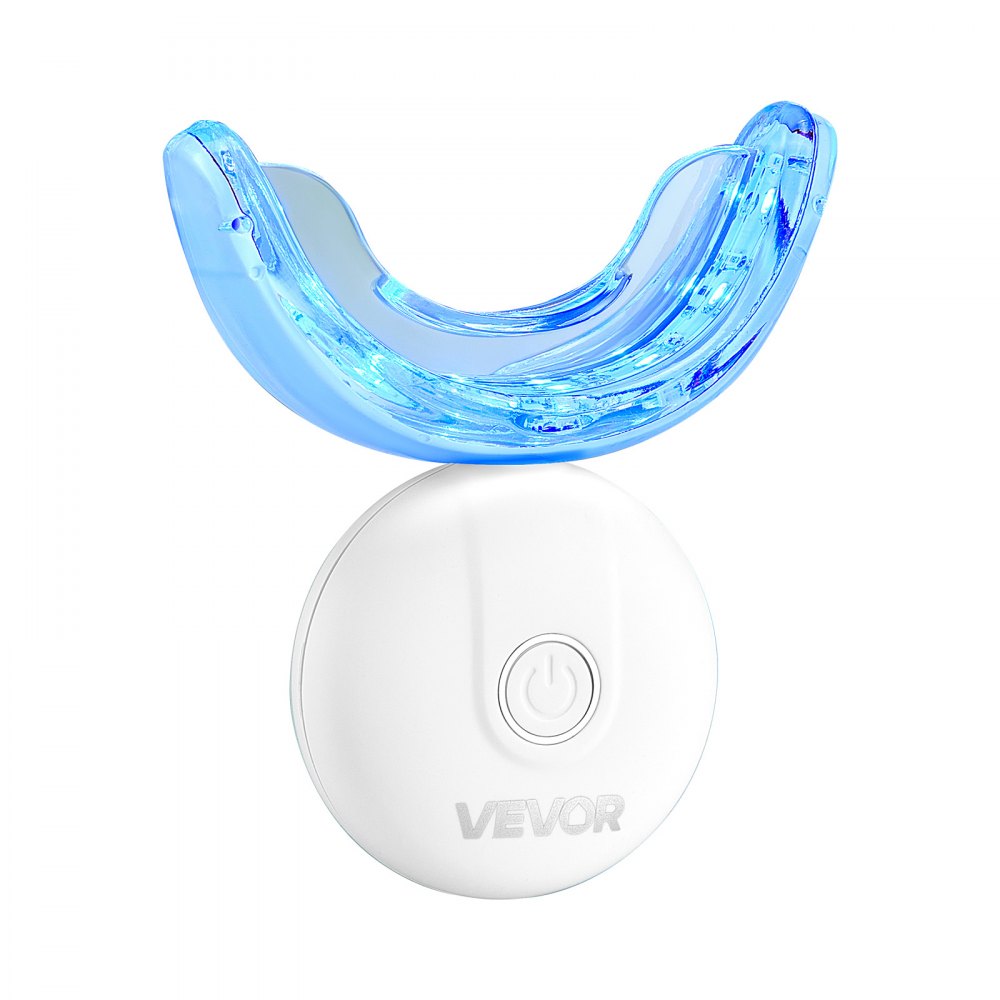 VEVOR Teeth Whitening Kit with LED Light, 32 LED Accelerator Lights, Whitening Strips, Pens and Gel Syringes, U-Shaped Tray, Wireless Portable Kit Fast and Effectively Removes Stubborn Stains