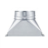 VEVOR Duct Boot, 3-1/4 x 10 x 6 inch Duct End Boot, Galvanized to Round Transition Galvanized Floor Register Tool for Center Ventilation & HVAC System, Easy Installation,Silver (6 in Round Pipe)