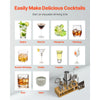 VEVOR Cocktail Shaker Set, 13-Piece Stainless Steel Bar Tools with Bamboo Stand, Boston Bartender Kit Accessories | Mixer Spoon, Muddler, Jigger, Strainer, Liquor Pourers, Ice Scoop, Lemon Zester